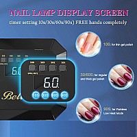 Belle Cordless Uv Led Nail Lamp 54W Gel Uv Light Dryer For Nails Gel Polish Professional Salon Nail Curing Lamp Light With Auto