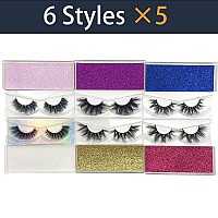 Mink Lashes Bulk Mikiwi 6 Styles 30 Pack 3D Mink Lashes Wholesale1520Mm Fluffy Long Wispy Lashes Real Mink Eyelashes