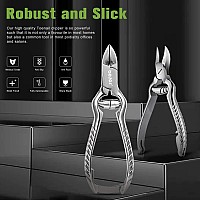 Bezox Heavy Duty Podiatrist Toenail Clippers For Thick And Ingrown Nails Stainless Steel Toe Nail Clipper Pordiatry Ingrwon To