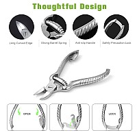 Bezox Heavy Duty Podiatrist Toenail Clippers For Thick And Ingrown Nails Stainless Steel Toe Nail Clipper Pordiatry Ingrwon To