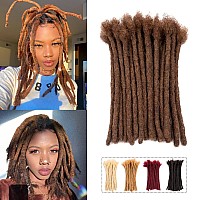 Teresa 8 Inch 20 Strands 100 Human Hair Dreadlock Extensions For Manwomen Full Head Handmade Permanent Human Loc Extension Me