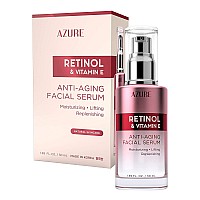 Azure Retinol Vitamin E Anti Aging Facial Serum Lifting Replenishing Moisturizing Face Serums Reduces Wrinkles Fine Li