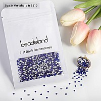 Beadsland 1440 Piece Flat Back Crystal Rhinestones Round Gems, 1.3mm-8.6mm, Sapphire (SS10(2.7-2.9mm))