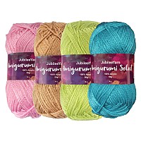 JubileeYarn Amigurumi Select Yarn - Baby Weight Acrylic - Shades of contrast colors B - 4 Skeins