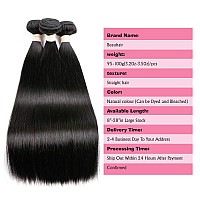 Beauhair Straight Human Hair Bundles 100 Unprocessed Brazilian Straight Virgin Human Hair 4 Bundles Human Hair Extensions Natur