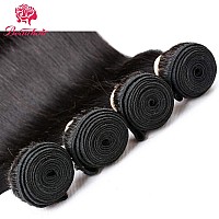 Beauhair Straight Human Hair Bundles 100 Unprocessed Brazilian Straight Virgin Human Hair 4 Bundles Human Hair Extensions Natur