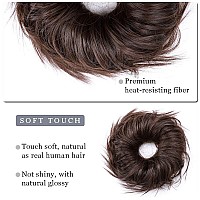 Hairro Hair Bun Hair Piece Messy Bun Hair Extension Updo Hairpieces Fluffy Tousled Scrunchy Synthetic Scrunchies Wavy Up Do Donu