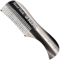 Kent A 81T Graphite Xsmall Gentlemans Beard And Mustache Pocket Comb Fine Toothed Pocket Size For Facial Hair Grooming And St