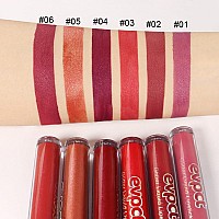 Evpct 6Pcs Matte To Glitter Liquid Lipstick Long Lasting Lip Set Kit6 Color Diamond Dark Red Pink Purple Mauve Glitter Sparkly