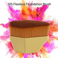 Foundation Brush Daubigny Iron Type Makeup Brush For Face Blush Liquid Powder Foundation Brush For Blending Liquid Cream Or Fl