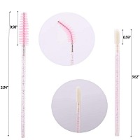 Tbestmax 200 Disposable Mascara Wand And Lipstick Applicator Wands Crystal Lip Gloss Brush Lash Spoolies For Eyelash Extensions