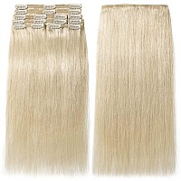 2222 Inch 160G Double Weft Clip In Remy Human Hair Extensions Grade 7A Quality Full Head Thick Thickened Long Straight 8Pcs 18