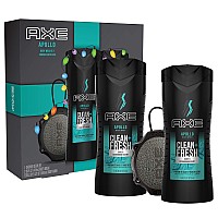 Axe Apollo Holiday Gift Set With Body Wash Shower Detailer For Grooming 3 Count 16 Ounce