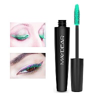 Maydear Light Green Mascara For Eyelashes Waterproof Colored Mascara Long Lasting Smudgeproof Color Mascara For Women Fast Dry