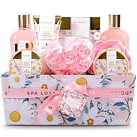 Spa Gift Baskets For Women Spa Luxetique Bath Gift Set 12Pcs Relaxing Home Spa Kit For Women With Shower Gel Bath Salt Essen