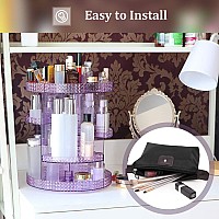 Awenia Makeup Organizer 360Degree Rotating Plus Size Adjustable Makeup Storage 7 Layers Large Capacity Cosmetic Storage Unit