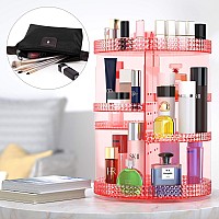 Awenia Makeup Organizer 360Degree Rotating Adjustable Makeup Storage 7 Layers Large Capacity Cosmetic Storage Unit Fits Diff