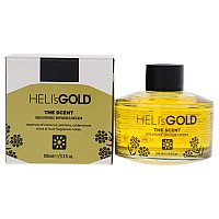 Helis Gold Reed Diffuser Set, Gold - 2 Pc, 3.