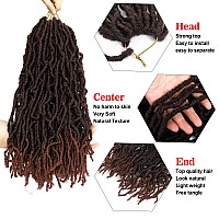 New Faux Locs Crochet Hair Soft Locs Braiding Hair 18 Inch 6 Packs Prelooped Synthetic Hair Extened 12 Strandspack18Inch6 Pa