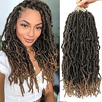 Natural Faux Locs Soft Locs Crochet Hair 18Inch 6 Packs Prelooped Crochet Braids 12 Strandspack Synthetic Braiding Hair 18Inc