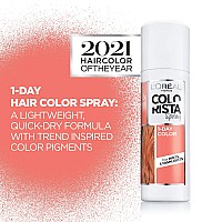 Loreal Paris Colorista 1Day Washable Temporary Hair Color Spray Coral Pink 2 Ounce