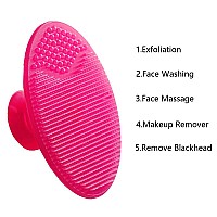 5 Pcs Mini Exfoliating Brush Set 2 Pcs Silicone Facial Cleansing Brush And 3 Pcs Lip Scrub Brush