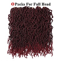 Natural New Faux Locs Soft Locs Crochet Hair 24Inch 6 Packs Prelooped Crochet Braids Synthetic Braiding Hair 24Inch6 Packs