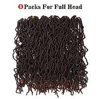 24Inch New Faux Locs Crochet Hair 6Pcs Soft Locs Hair Pre Looped Synthetic Braiding Hair 24Inch6 Packs 1B30