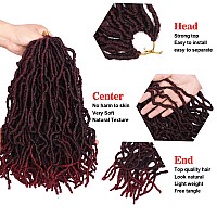 New Faux Locs Crochet Hair Extend Soft Locs Braiding Hair 14 Inch 6 Packs Prelooped Crochet Braids 14Inch6 Packs 1Bbug