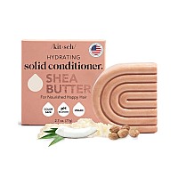 Kitsch Shea Butter Conditioner Bar for Hair Hydration | Nourishing Hair Mask | Made in US | Eco-Friendly Zero Waste Solid Bar Conditioner | Moisture for Dry Hair | Works w/Natural Shampoo Bar, 2.7oz