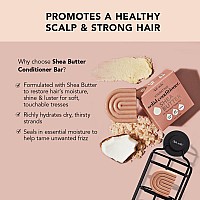 Kitsch Shea Butter Conditioner Bar for Hair Hydration | Nourishing Hair Mask | Made in US | Eco-Friendly Zero Waste Solid Bar Conditioner | Moisture for Dry Hair | Works w/Natural Shampoo Bar, 2.7oz