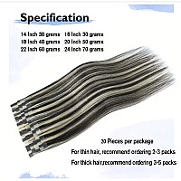 Tape In Hair Extensions 2P613 Mixed Bleach Blonde 100 Remy Human Hair Extensions Silky Straight For Fashion Women 20 Pcspackag