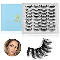 Dysilk False Eyelashes Lashes Mink Mink Lashes Fluffy 16 Pairs 6D 4 Styles Mixed Lashes Faux Eyelashes Wispy Fluffy Natural Lo