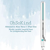 Ohsokind For Fine Hair Flat Iron 1Inch Almond Aloe Vera Flat Iron