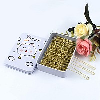 200Pcs U Shaped Hair Pins Blackbrownblondesilver With Cute Case Hairpins For Buns Premium Bobby Pins For Kids Girls And Wo