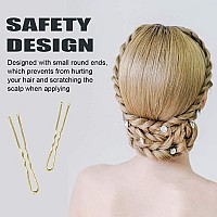 200Pcs U Shaped Hair Pins Blackbrownblondesilver With Cute Case Hairpins For Buns Premium Bobby Pins For Kids Girls And Wo