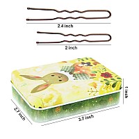 200Pcs U Shaped Hair Pins Brown With Cute Case Hairpins For Buns Premium Bobby Pins For Kids Girls And Women Great For All H