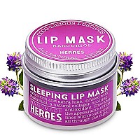 100 Natural Vegan Sleeping Lip Mask by Handmade Heroes Bakuchiol Natural Lip Plumper, Overnight Lip Moisturizer and conditioner for Dry Lips Intensive Lip Butter, Lip collagen and Lip Therapy Skin care (Bakuchiol - collagen Boosting)