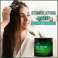 Botanic Hearth Tea Tree Hair Mask Deep Conditioner Moisturizes Protects Hair Scalp With Soy Protein Vitamin E Collage