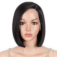 Dbut Lace Front Wigs For Black Women Bob Wigs For White Women Synthetic Hair 95 120G Natural Straight Swiss Lace Heat Resist