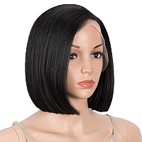 Dbut Lace Front Wigs For Black Women Bob Wigs For White Women Synthetic Hair 95 120G Natural Straight Swiss Lace Heat Resist