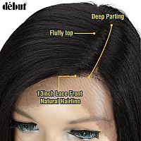 Dbut Lace Front Wigs For Black Women Bob Wigs For White Women Synthetic Hair 95 120G Natural Straight Swiss Lace Heat Resist