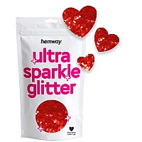 Hemway Ultra Sparkle Glitter 18 0125 3Mm Heart Shaped Valentines Love Glitter Nails Face Arts Crafts And Decoration