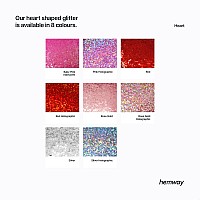 Hemway Ultra Sparkle Glitter 18 0125 3Mm Heart Shaped Valentines Love Glitter Nails Face Arts Crafts And Decoration