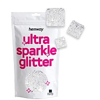 Hemway Ultra Sparkle Glitter 18 0125 3Mm Square Shaped Sequin Glitter For Decoration Scrapbook Arts Craft Design Bo