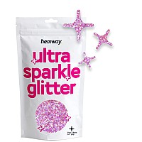 Hemway Ultra Sparkle Glitter 110 01 25Mm Four Sided Star Shaped Glitter Festive For Decoration Scrapbook Arts Craf