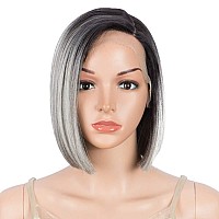 Dbut Lace Front Wigs For Black Women Bob Wigs For White Women Synthetic Wig 95 120G Natural Straight Swiss Lace Heat Resista