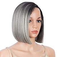 Dbut Lace Front Wigs For Black Women Bob Wigs For White Women Synthetic Wig 95 120G Natural Straight Swiss Lace Heat Resista