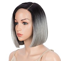 Dbut Lace Front Wigs For Black Women Bob Wigs For White Women Synthetic Wig 95 120G Natural Straight Swiss Lace Heat Resista