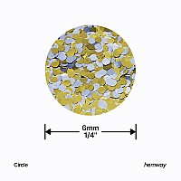 Hemway Ultra Sparkle Glitter 18 0125 3Mm Circle Sequins Round Glitter For Cosmetic Nail Body Face Arts Crafts Deco